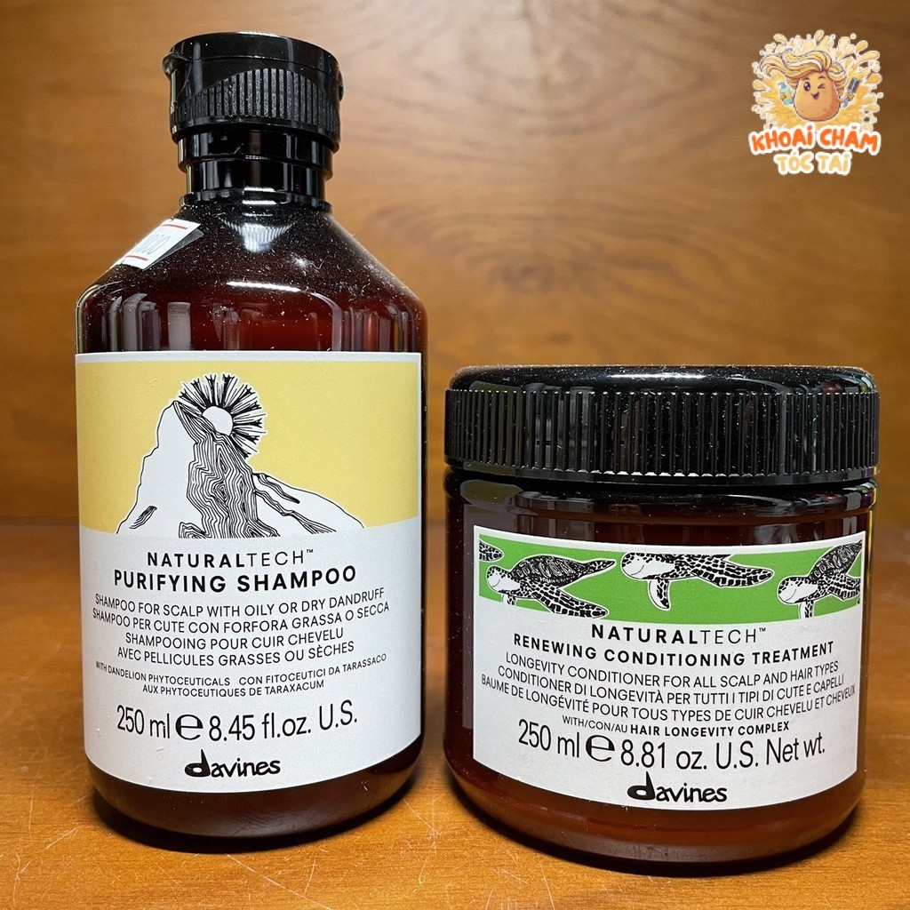 Cặp gội xả chống gàu Davines PURIFYING 250mlx2 - MQK