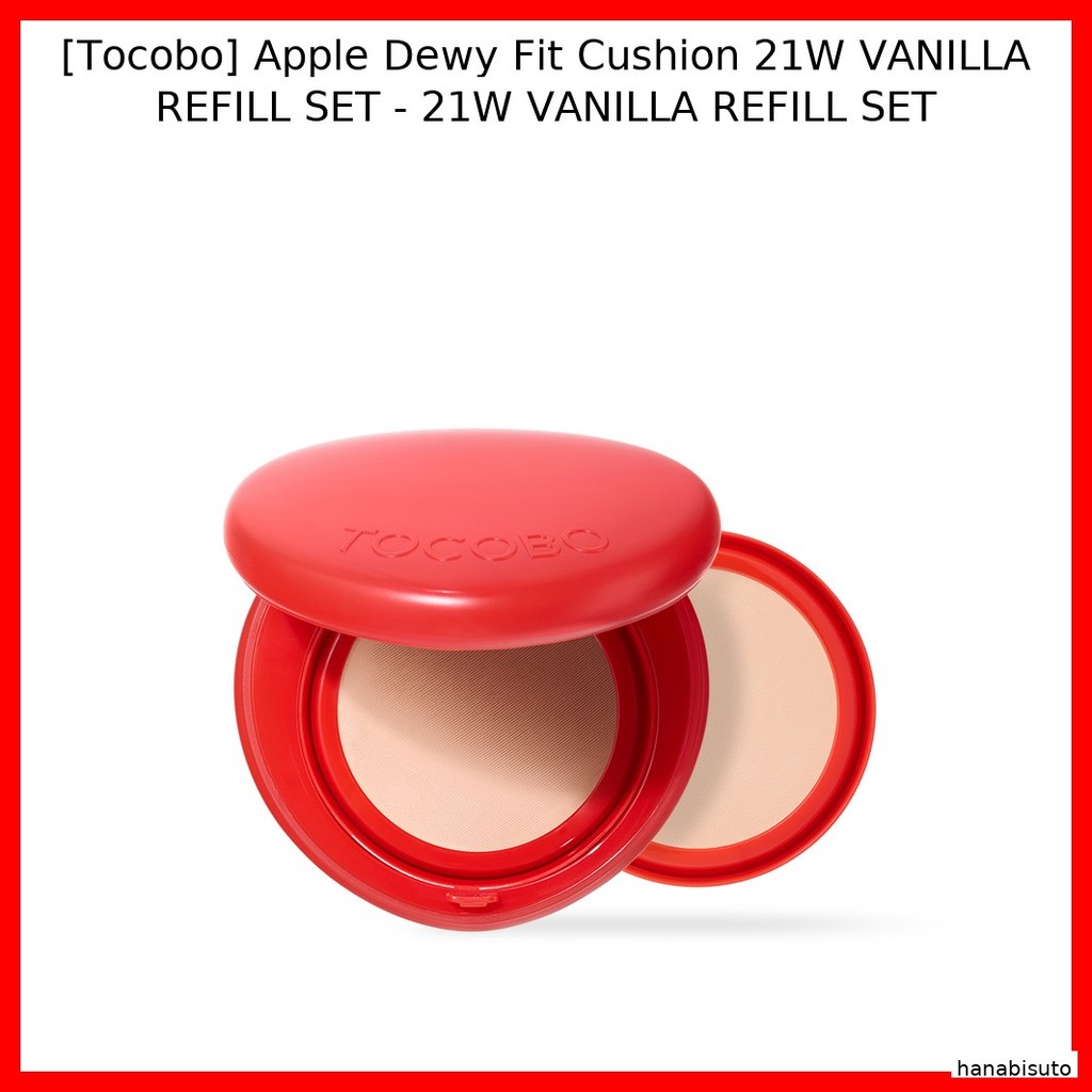 [Tocobo] Đệm Apple Dewy Fit 21W VANILLA REFILL - BỘ REFILL VANILLA 21W / Kem nền đệm Hàn Quốc / Dewy