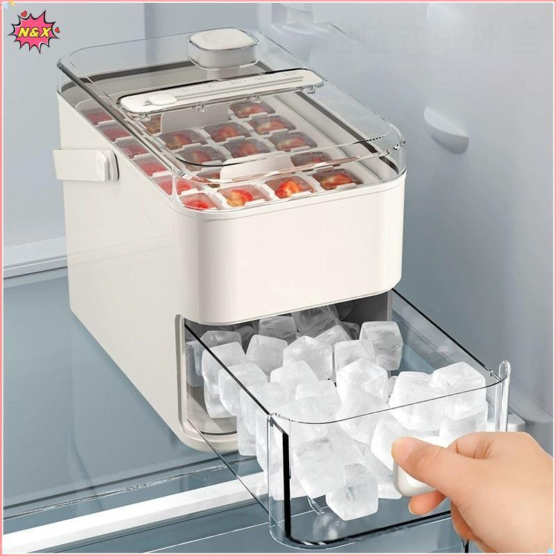 Máy làm đá N & X 28 / 56-Cube có khả năng ép dễ dàng - Hai lớp, Thiết kế di động, Bảo quản đá gia đình.
