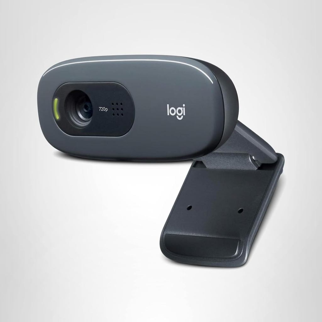 Webcam Logitech C270 HD, 720p, Gọi Video HD màn hình rộng, Hiệu chỉnh ánh sáng, Mic giảm tiếng ồn, H