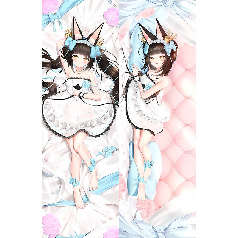 Azur Lane Nagato Dakimakura Gối Waifu 2 Mặt In Trang Trí Vỏ Gối Ôm Thân