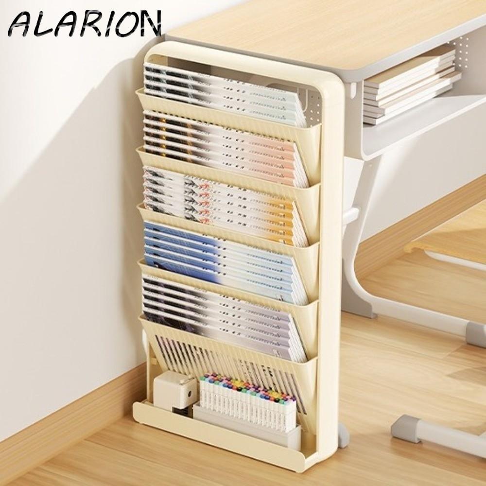 Giá sách dung tích lớn ALARION, Bộ sắp xếp bàn học cấu trúc 3 / 5 lớp có thể tháo rời, Kệ sách gắn t