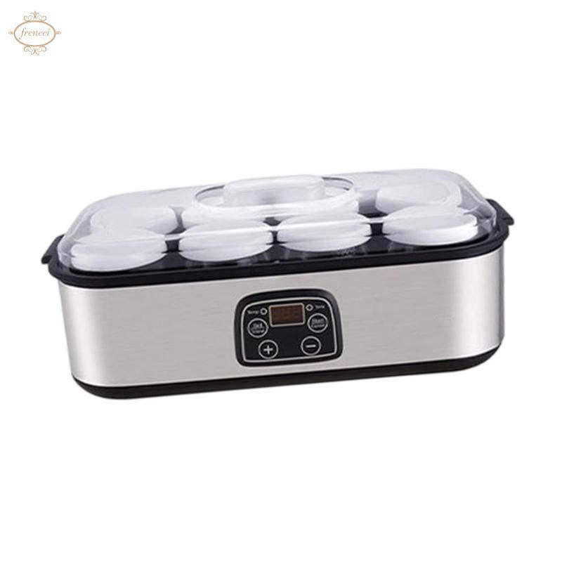 Máy làm sữa chua điện Chuyên nghiệp DIY Đa chức năng Tiếng ồn thấp Hộ gia đình 1.4L với 8 bình sữa chua Máy sữa chua tự động
