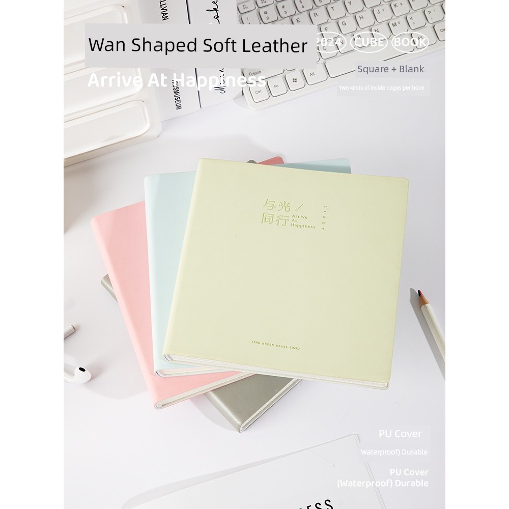 Qingheji Da Vuông Notebook Cao Cấp Notepad Sinh Viên Sau Đại Học Nhật Ký Sau Đại Học Nhật Ký Nhật Ký