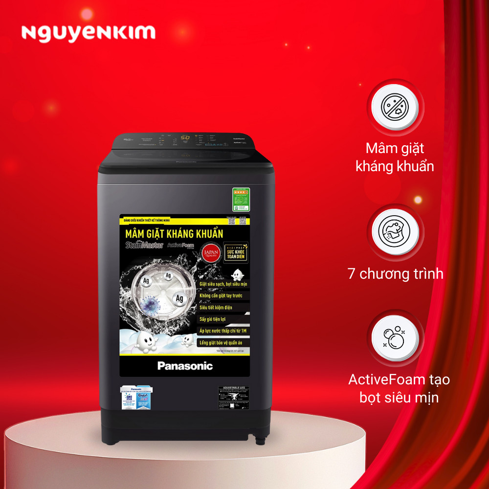 Máy giặt Panasonic 9 kg NA-F90A9BRV - Hàng chính hãng