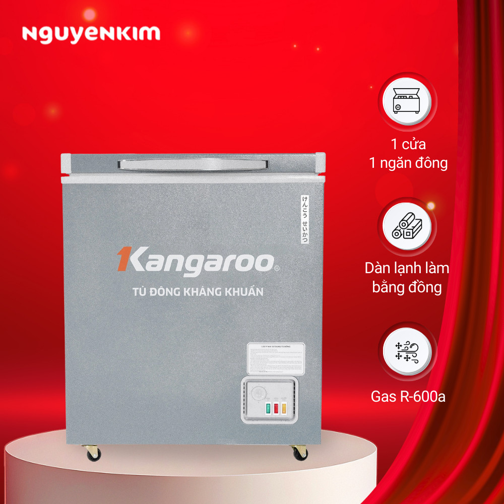Tủ đông kháng khuẩn Kangaroo 90 lít KGFZ150NG1