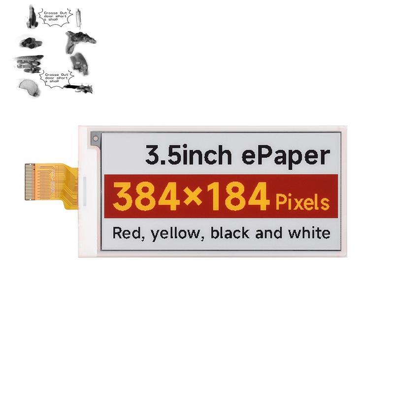Mô-đun hiển thị chữ E 3,5 inch 384x184 Màu đỏ-Yellow-Black-White cho phiên bản màn hình trần ESP32 S