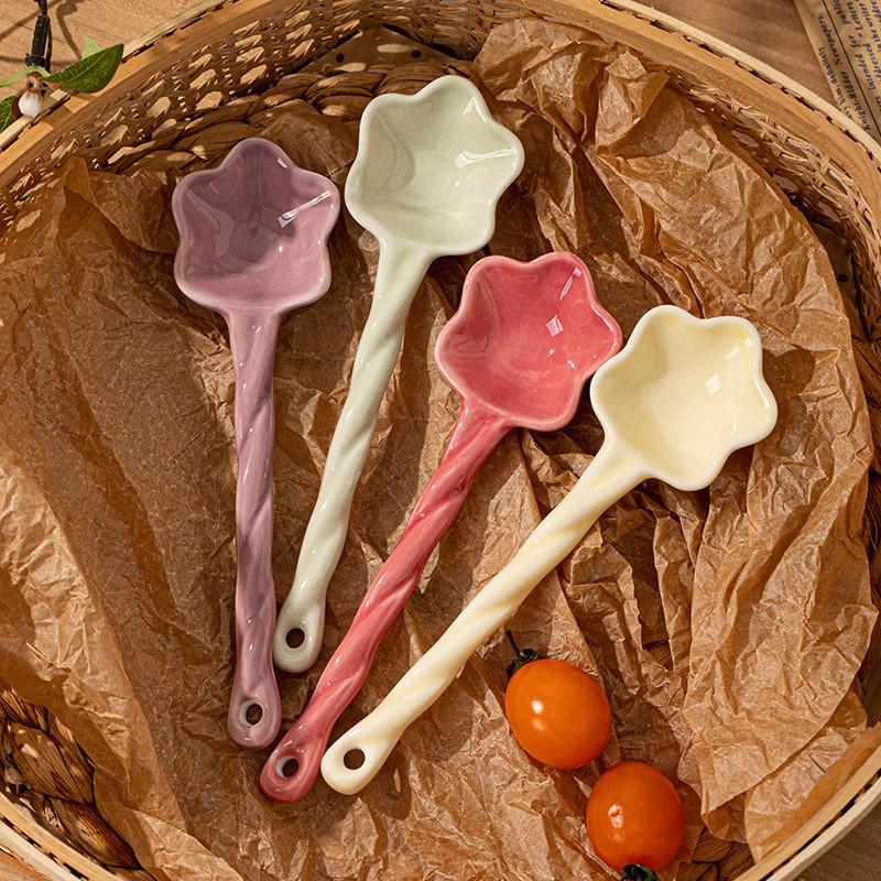 Thìa Hộ Gia Đình Thìa Kem Thìa Giá Trị Cao Món Tráng Miệng Thìa Ngôi Sao Dễ Thương Hoa Cô Gái Trái T