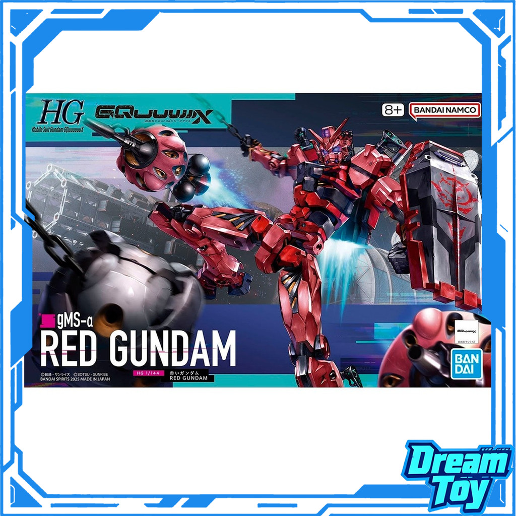 BANDAI HG GQuuuuX - Bộ mô hình Gundam đỏ | Bộ lắp ráp cao cấp GQuuuuuuX Series & Gundam GQuuuuuuX IP