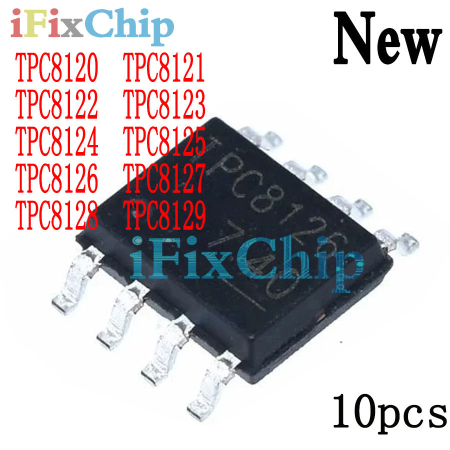 5 CÁI TPC8120 TPC8121 TPC8122 TPC8123 TPC8124 TPC8125 TPC8126 TPC8127 TPC8128 TPC8129 sop-8 Chip ic