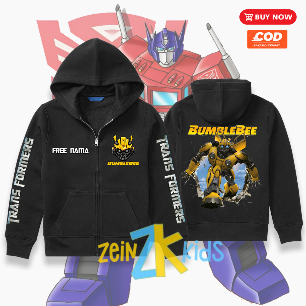 Áo Hoodie / áo khoác trẻ em Transformers BumbleBee