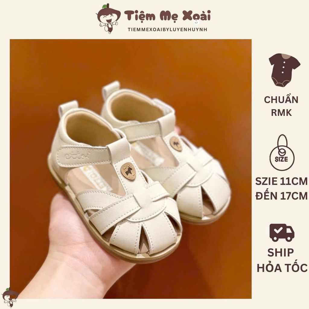 Giày ettoi trắng kem bản rmk cho bé trai từ 11cm đến 17cm