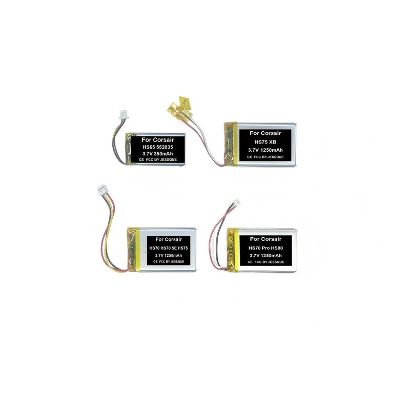 2 Cái / lốc Pin Mới Cho Corsair HS65 HS70 SE HS75 XB HS70 Pro HS80 Tai Nghe Không Dây