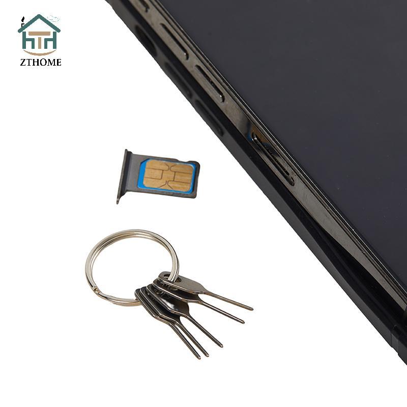 [ZTHOME] 5 Cái / bộ Thẻ SIM Eject Pin Dụng Cụ Chìa Khóa Kim SIM Khay Đựng Thẻ Eject Pin Cho Điện Tho