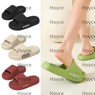 Dép đi biển HOYCE, Dép mây đế mềm màu trơn, Dép đi trong phòng tắm EVA đế dày thời trang chống trượt cho cặp đôi nữ