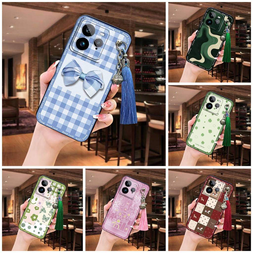 Ốp Điện Thoại Tua Rua Chuông Cho Realme GT7 Pro Thiết Kế Thời Trang Chống Sốc Bọc Toàn Bộ Chống Bụi 