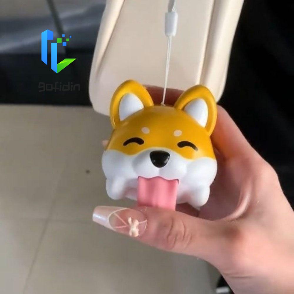 Móc khóa hình chó GOFIDIN, Phim hoạt hình bằng nhựa Corgi Tượng vui nhộn, Mặt dây chuyền xe Corgi tr