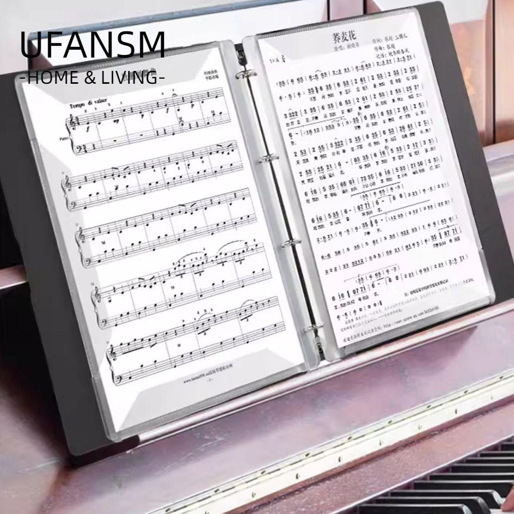 ULASM Guitar Sheet Music Book Folder, A4 Loose-leaf Music Score Folder, Bộ sắp xếp lưu trữ dung lượn