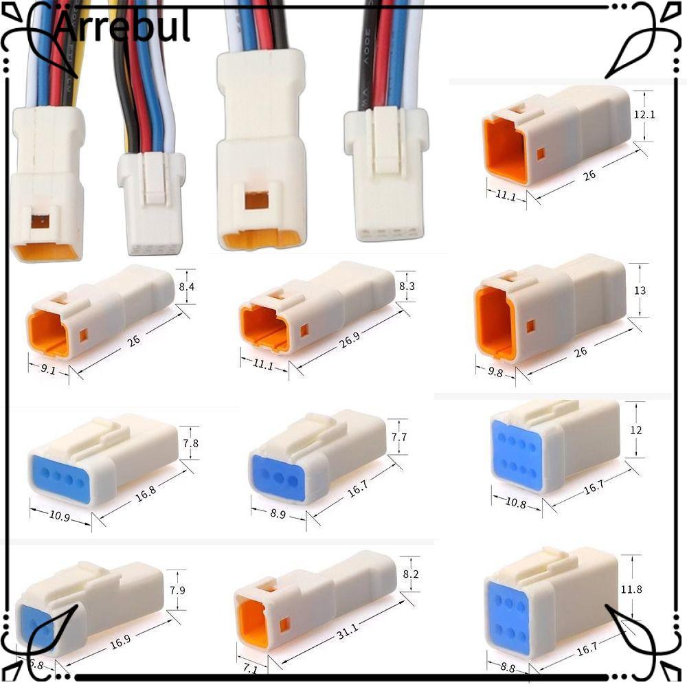 Đầu nối cáp chống nước ô tô ARREBUL, 2 3 4 6 8 pin JST JWPF Loại JST JWPF Nam Nữ Mông Cắm, Khối đầu 