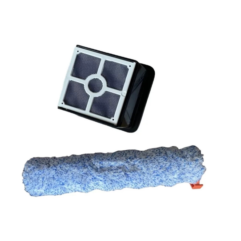 1 Bàn Chải Con Lăn 1 Bộ Lọc Tương Thích Với ILIFE W90 Máy Giặt Sàn Thông Minh Lau Nhà Máy Hút Bụi Ph