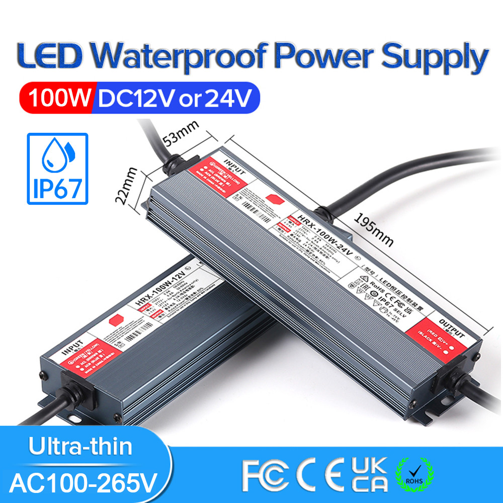 Power Supply DC12V 24V 100W Lighting Transformers Led Driver For Led Strip