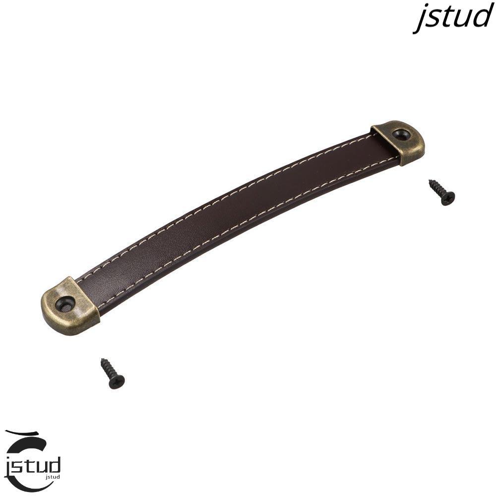 Tay cầm bằng da LYXOR, Vuông có ốc vít Tay cầm ngăn kéo, Hợp kim kẽm mềm cổ điển 96 / 128 / 160mm Tay nắm cửa Vali