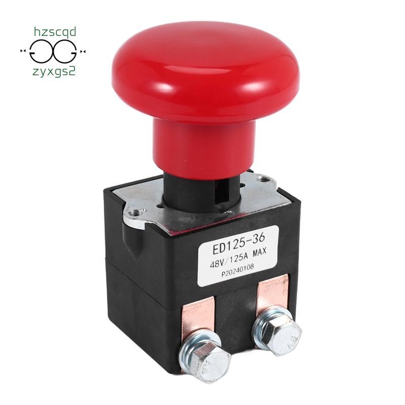 Công tắc dừng ngắt kết nối khẩn cấp ED125-36 48V 125A cho EZ30 E30 D40 EZ40 111551000800 Xe nâng điệ