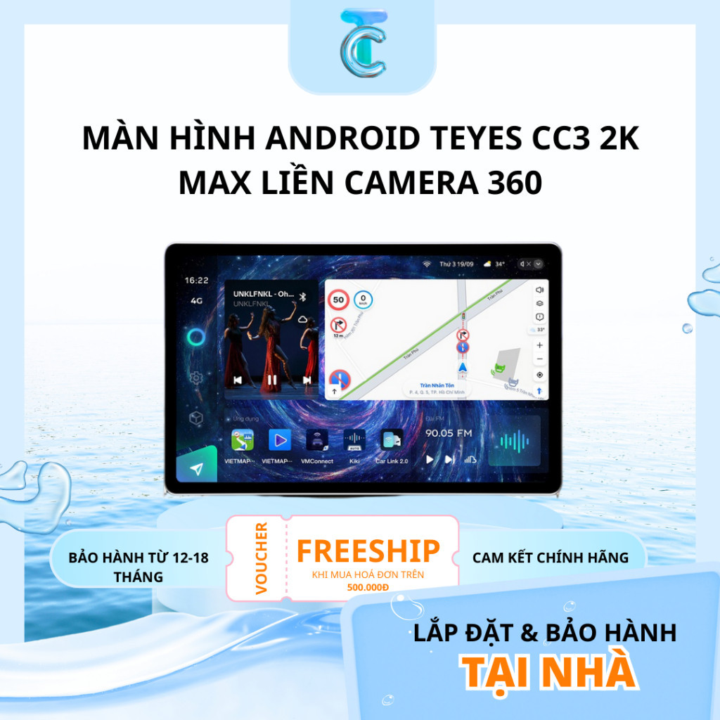 New  Màn Hình Android 13inch / 11,5inch Teyes CC3 2K MAX | Ram 6GB Rom 128G | Liền Camera 360