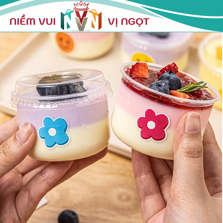 50 Hũ Cup Pudding, Cốc Pudding Béo Lùn Nướng Trực Tiếp, Gato Flan Caramel - CUP PUDDING - 140ML