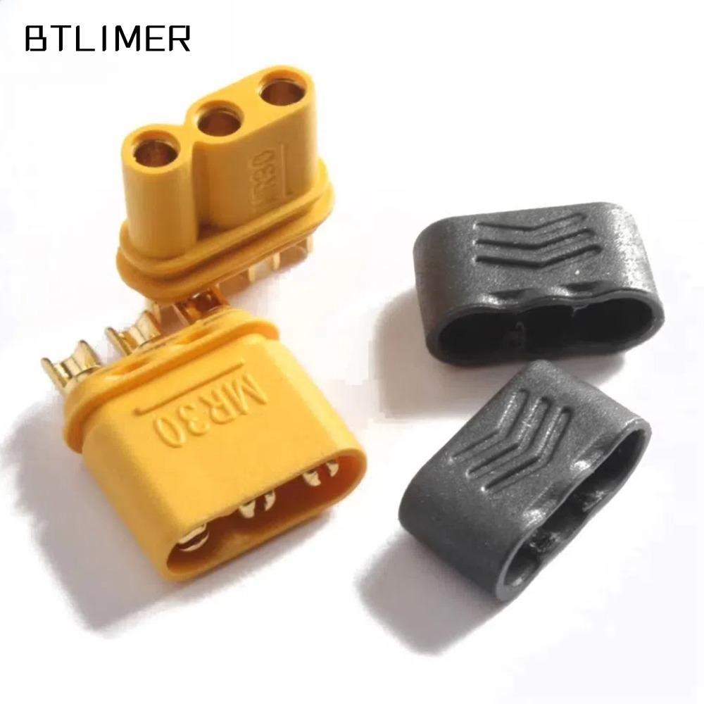 Đầu nối ESSECCOME MR30, Ổ cắm pin AMASS LiPo có thể gắn được, Nhựa màu vàng đen có vỏ bọc MR30 Phụ k