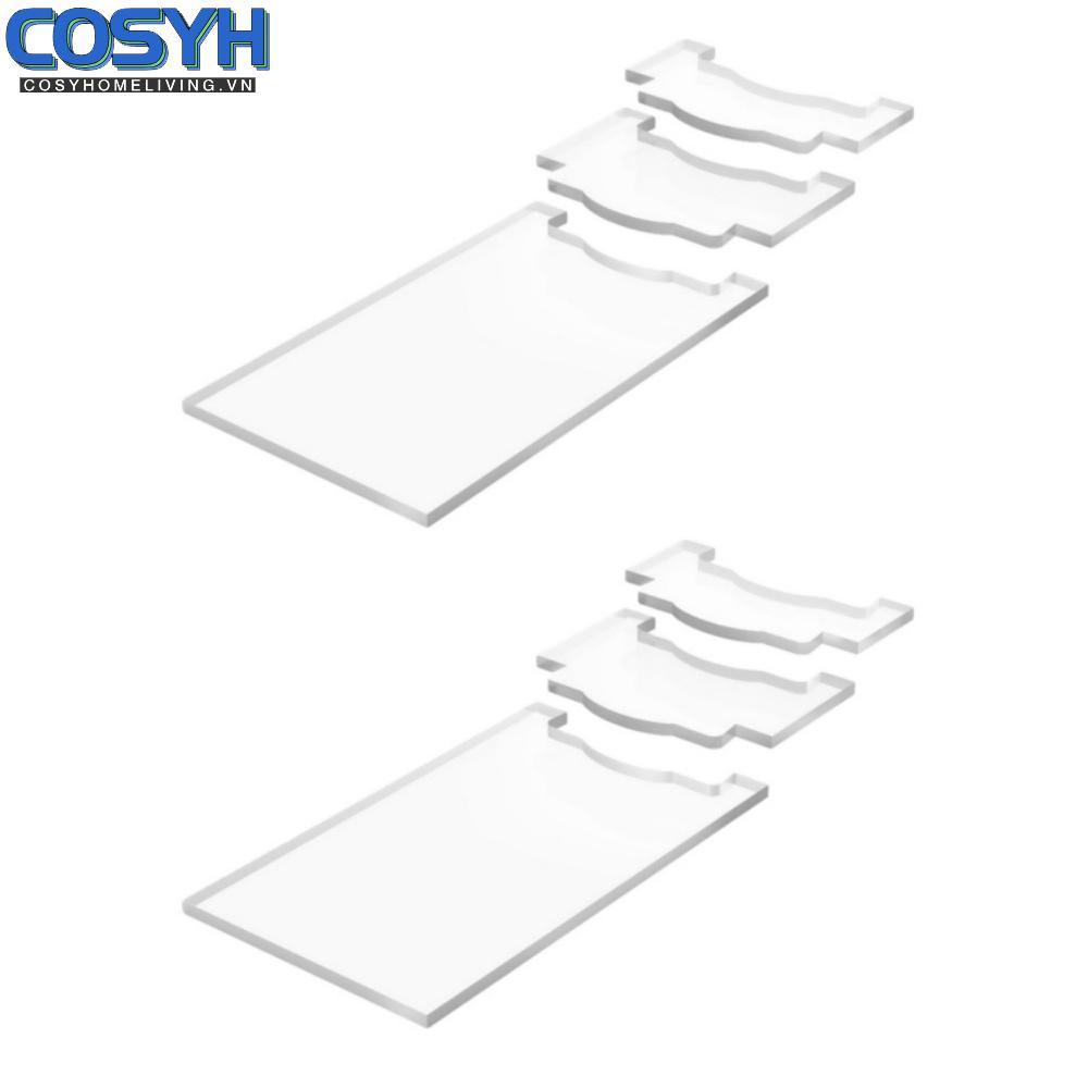 <cosyh>High Transparency Acrylic Wall Spacers 5mm Extra Thick for Sofa Bed Mattress