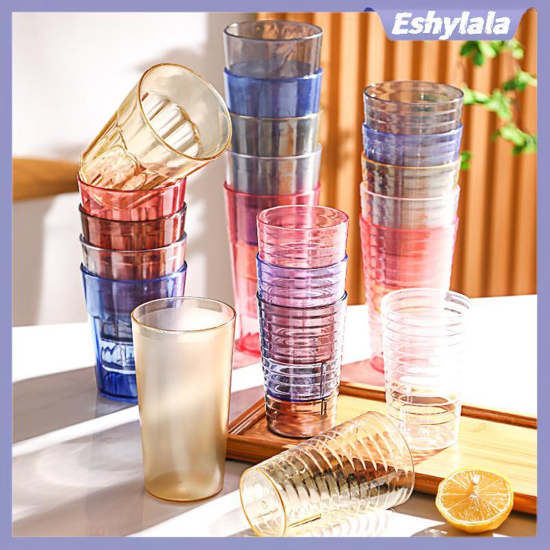 Eshylala Cốc nước có giá trị cao trong suốt, Cốc bia PS bằng nhựa thanh, Cốc nước ngoài trong suốt, 