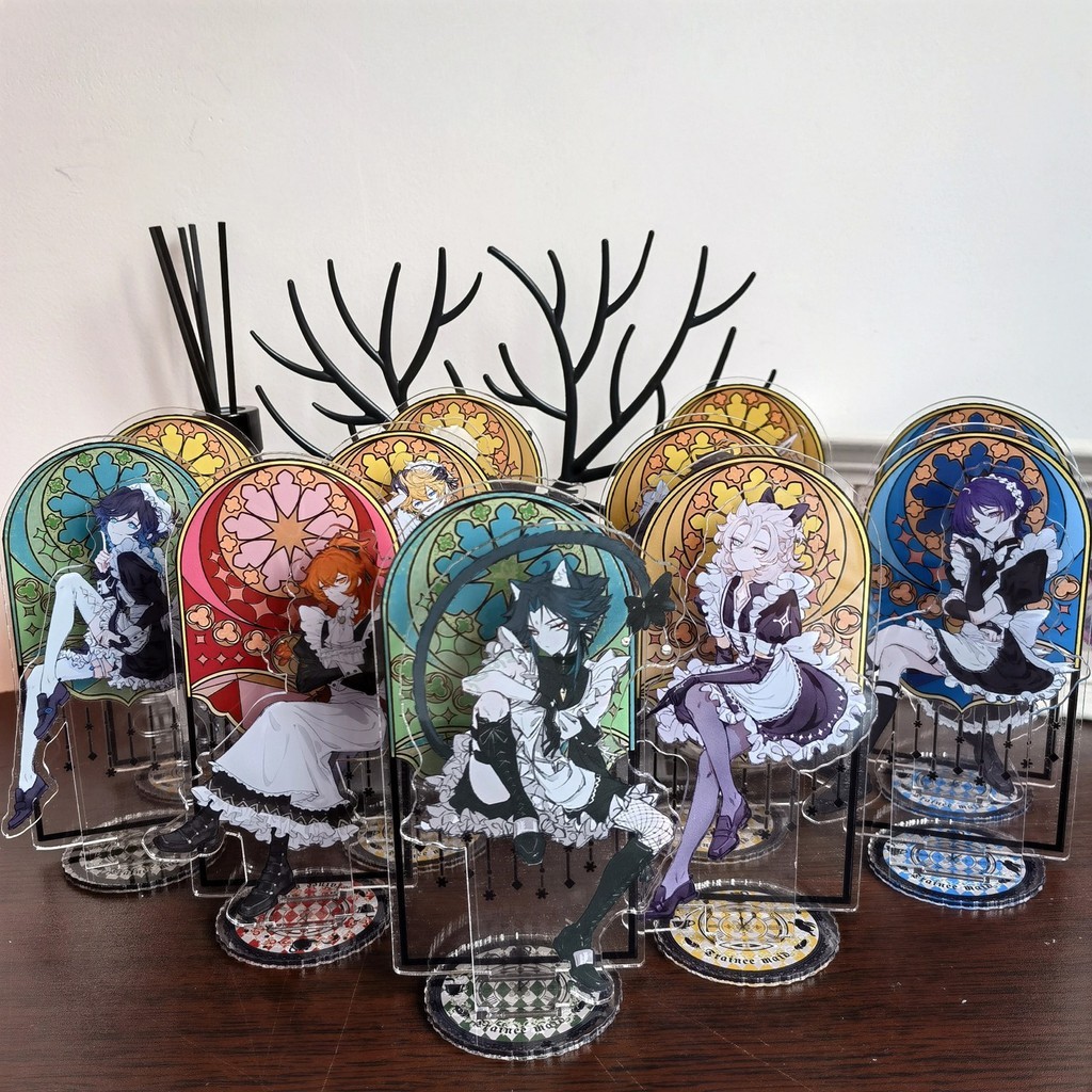 Standee Genshin Impact Maid model Acrylic Xiao Scaramouche Venti Kazuha Zhongli Childe decor study d