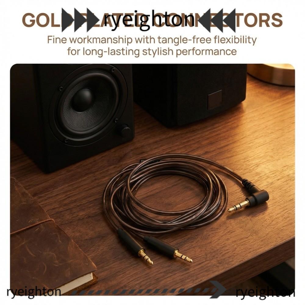 Cáp thay thế tai nghe RYEIGHTON, Cáp Aux linh hoạt 3,5mm sang kép 2,5mm, Dây âm thanh nâng cấp phích