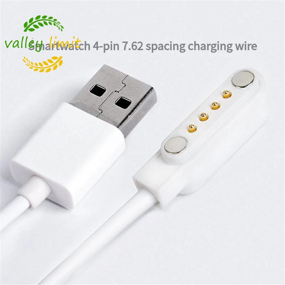 Cáp sạc VALLEY LIMIT 7.62 Space Y95 KW18 KW88 KW98 DM Đồng hồ trẻ em USB 2.0 Dây sạc nam đến 4 chân 