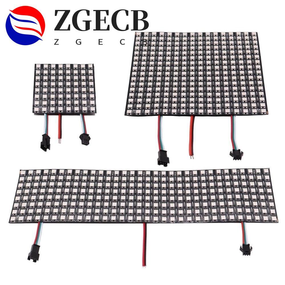 ZGECB Pixels Led Panel DC5V Đèn LED RGB linh hoạt WS2812B 8x8 16x16 8x32 với màn hình Pixel mô-đun I