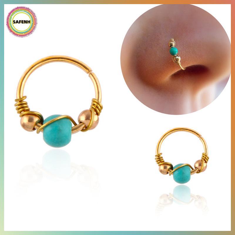 AN TOÀN - Miếng xỏ Piercing boho thời trang, phù hợp tragus và septum