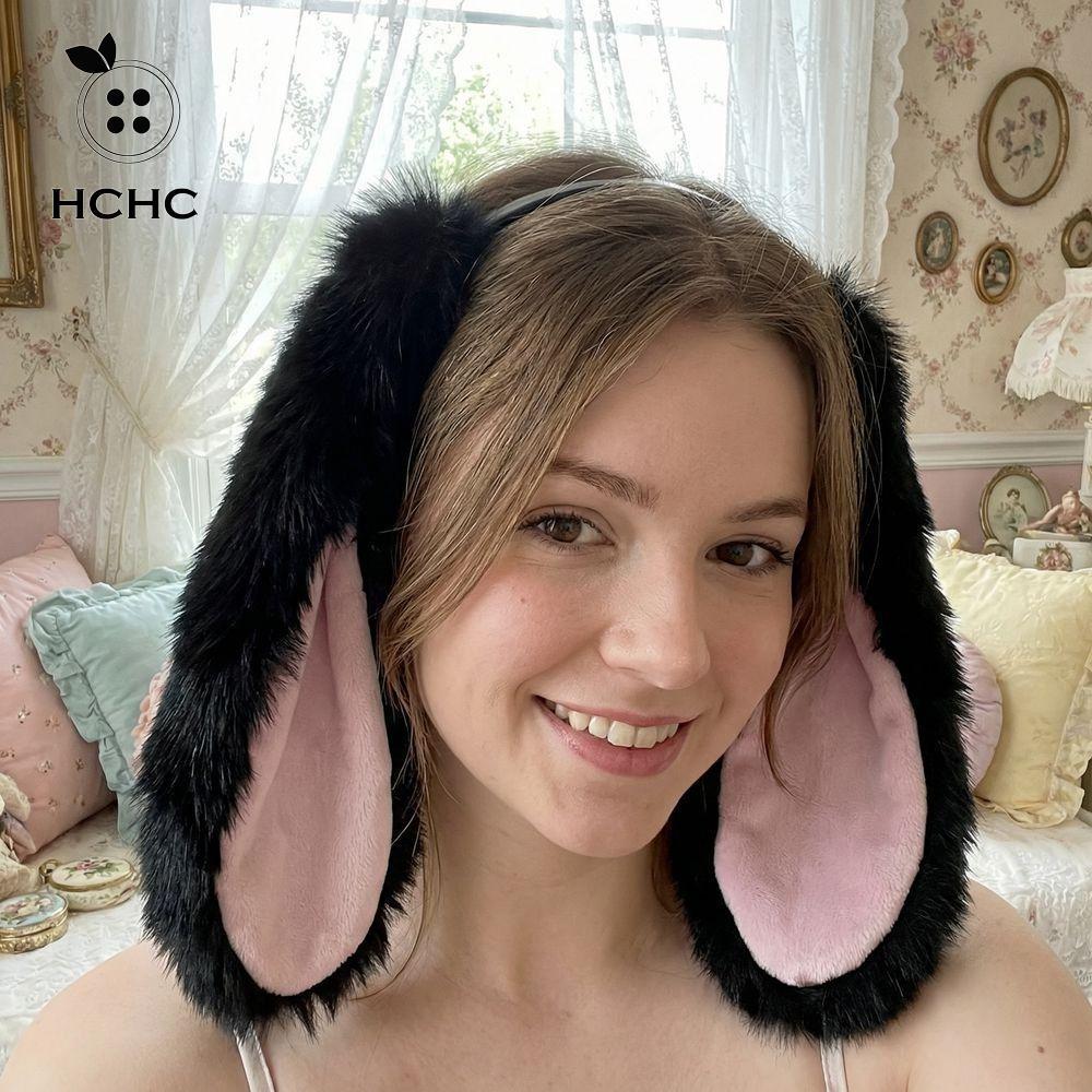 HCHC Easter Bunny Hair Hoop - Headband Tai Bunny Bằng Tóc Nhẹ Nhàng, Phong Cách Boho Thoải Mại Cho C