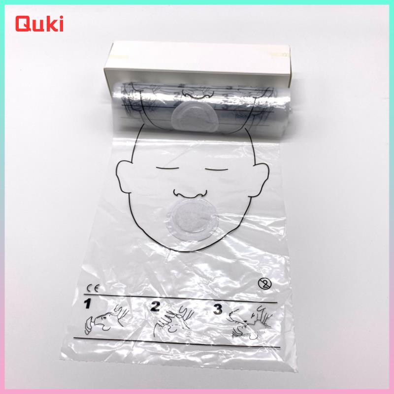 [Quki] 36 Cái / Cuộn Mặt nạ phục hồi CPR Tấm chắn mặt CPR cho Bộ sơ cứu huấn luyện CPR Tốt