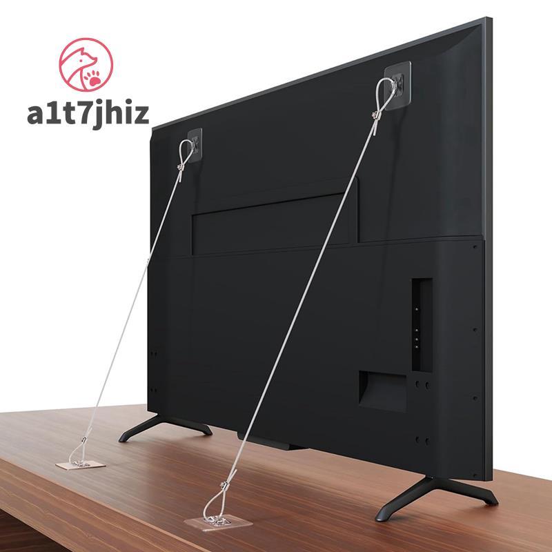 6 Gói Dây An Toàn TV 42Inch Có Thể Điều Chỉnh, Không Rỉ Dính Chống Kẹp Đồ Nội Thất Neo Tường Màn Hìn