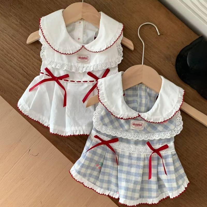 Pet Clothes Small Dog Cat Clothes Cute Princess Dress Bow Cute Dopamine Super Cute Skirt rai8