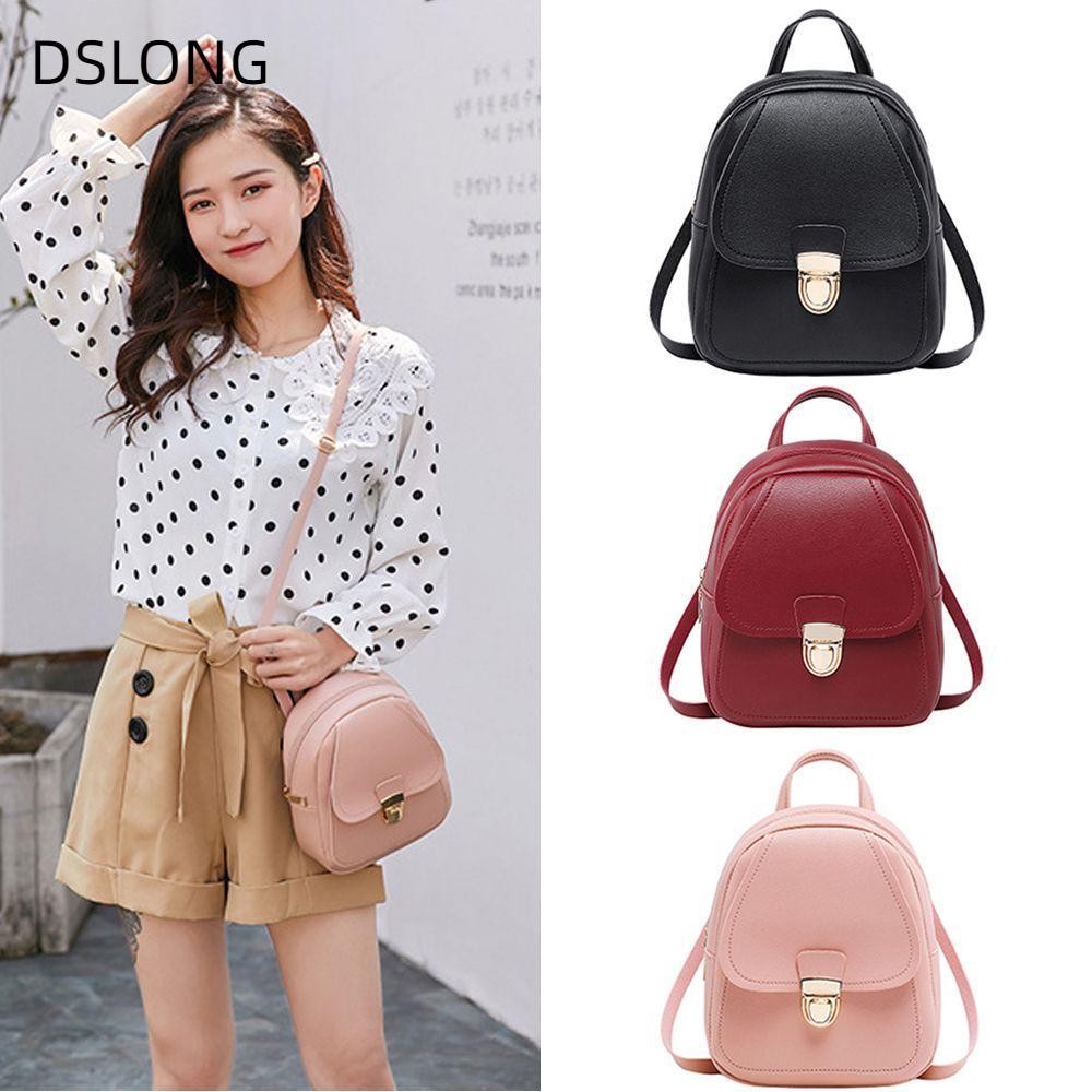 Ba lô Mini DSLONG Ba lô nhỏ Ba lô đi học thời trang đa chức năng