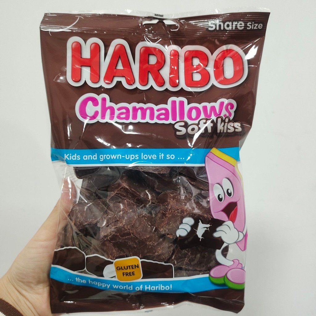 Đức Haribo Haribo Haribo Jelly Angel Kiss Chocolate Marshmallow 200g Đồ ăn nhẹ nhập khẩu Sản phẩm mớ