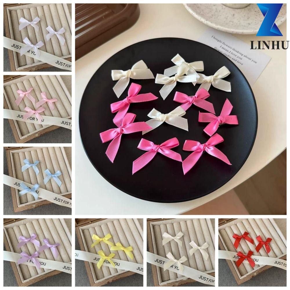 LINHU 10 Chiếc Kẹp Tóc Giả Búp Bê, Kẹp Tóc Búp Bê Cotton Nhỏ Nhỏ, Kẹp Đầu Búp Bê Dễ Thương DIY 4cm M