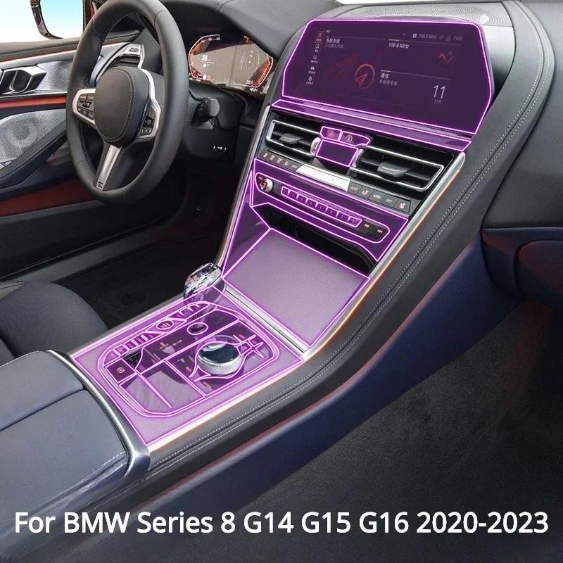 Dành Cho Xe BMW Series 8 G14 G15 G16 2023-2020 Phụ Kiện Nội Thất Phim Trong Suốt TPU Gear Bảng Điều 