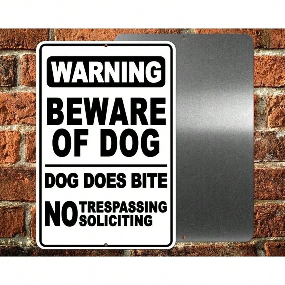 CIFbuy Beware Dog Sign No Trespassing Soliciting Decal Halloween Trang trí tường nhà