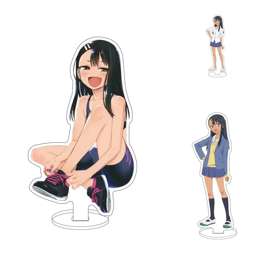 Standee Anime Nagatoro Hayase 15cm Mô Hình Mica Acrylic Trang Trí Bàn Học Ijiranaide Nagatoro-san Qu