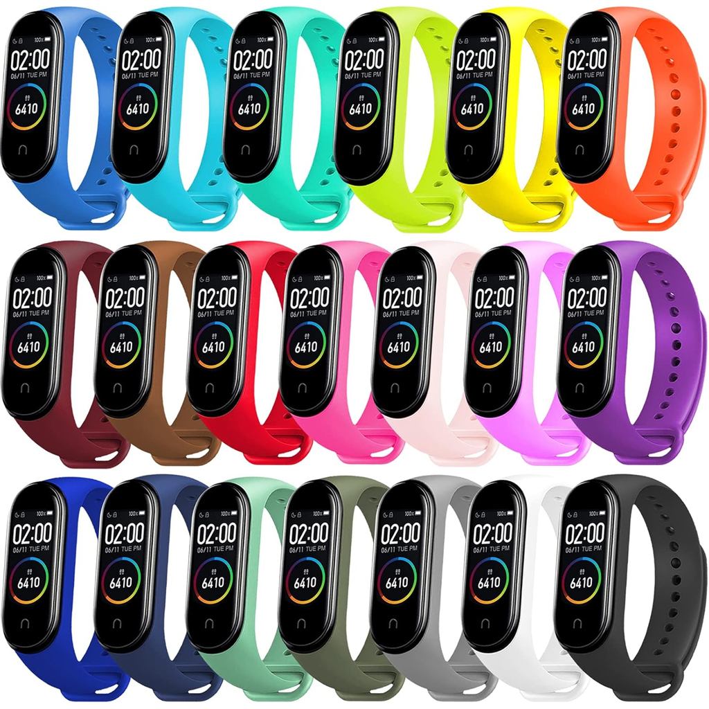 BANGTING 20 Miếng Dây Đeo Thay Thế Tương Thích Với Xiaomi Mi Band 4 / Xiaomi Mi Band 3, Dây Dành Cho