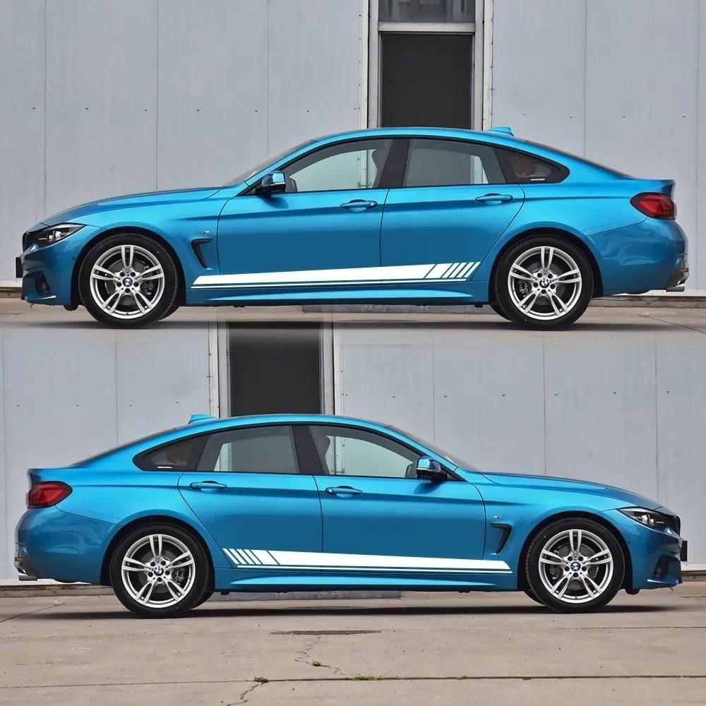 5 Miếng Dán Xe Ô Tô Tự Động Sọc Bên DIY Đề Can Phụ Kiện Xe Hơi Cho W205 W204 W203 C Class C180 C200 