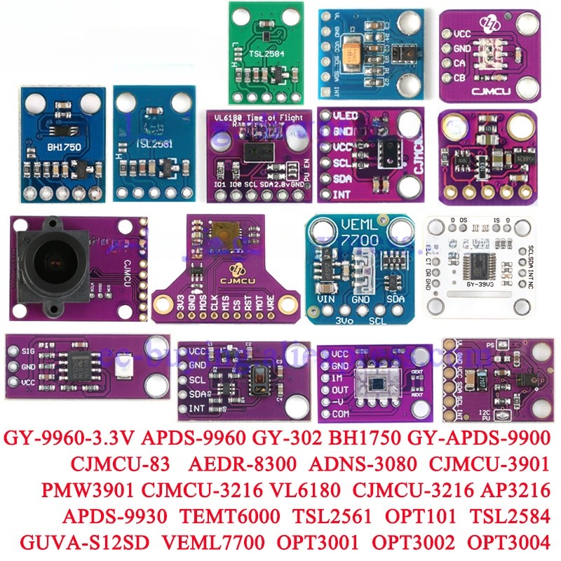 2-5 chiếc MAX30105 MAX4409 BME280 APDS-9900 9960 9930 TEMPT6000 Cảm biến ánh sáng xung quanh GY PMW3